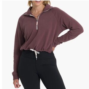 Vuori Women’s Sedona Half Zip Pullover Sweater Mauve Plum Size XS Style #VW274